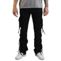 Hawk Cargo Flare Denim Pants   Iced Black