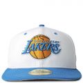 Los Angeles Lakers 59FIFTY Fitted Hat White/Blue