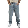 Bobby Distressed Baggy Jean Light Wash Blue