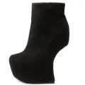 Addicted-4bk Platform Bootie Black