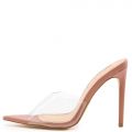 Laurent-3 Clear Pointy Toe High Heels
