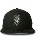 Seattle Mariners Black 59Fifty Fitted Cap