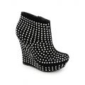 Studded Platform Dress Shoe 011 Black/Silver Black/Silver
