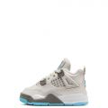 Toddler Jordan 4 Retro Blue Chill Photon Dust/Blue Chill-Flat Pewter-White