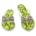 Glint-30 Flat Sandals Neon Yellow