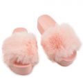 Morgan-02 Platform Fur Slides Pink