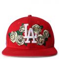 PRO STANDARD Dodgers Rose Red Snapback Hat LLD732131-WHT - Shiekh