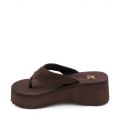 Women's Platform Thong Sandal AKA-S Brown