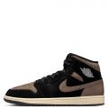 Air Jordan 1 Mid SE Black/Olive Grey-Lt Wild Mango