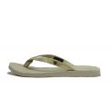 UGG Australia Ally Lizard Blank Canvas Sandal White White