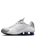  Shox R4 White/White-Metallic Silver