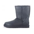 UGG Australia Classic Short Leather Black Boot BLACK