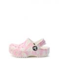 Toddler Classic Duke Print Clog Pink Tweed/White