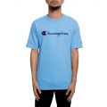 MEN'S CHAMPION HERITAGE SCRIPT TEE SWISS BLUE