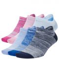 6-Pack Everyday Lightweight No-Show Training Socks Multi-Color