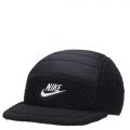 Fly Cap Unstructured 5-panel Flat Bill Hat Black