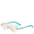 Esqape Be Heart Teal Sunglasses Teal