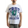 TRUE RELIGION Shoey Flocked Logo T-Shirt 108916-OPTWHT - Shiekh