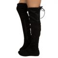 Vickie-40 Over The Knee Boots Black Suede