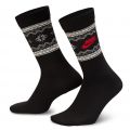 Fair Isle Crew Socks (1 Pair) Black