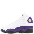 (GS) Air Jordan 13 Retro White/Black-Court Purple-University Gold