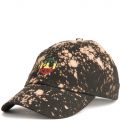 Rasta Strapback Hat Black/Splatter