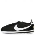 NIKE CORTEZ BASIC NYLON PREMIUM BLACK/WHITE-METALLIC GOLD