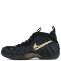 black and gold foamposites men