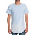 Men's Long Bleach Dist Tee Sky Blue