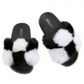 (PS) Bazic-Shi Fur Slides Black/White