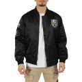 Lightweight Satin Bomber Vegas Golden Knights Black