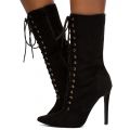 Selina-22 Pointy Toe Boots Black