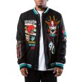 Madness Sketch Varsity Jacket Black/Teal