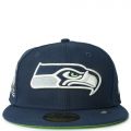 Men's New Era Light Blue Seattle Seahawks 40 Seasons The Pastels 59FIFTY Fitted  Hat