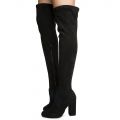 Namaste-03M Thigh High Boots BLACK
