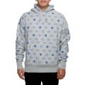 Reverse Weave All-Over Print Pullover Hoodie Oxford Gray
