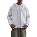 Club Full-Zip Fleece Hoodie Birch Heather /White