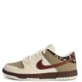 Dunk Low Retro  Khaki/Team Red-Baroque Brown-Pearl White