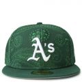 Official New Era MLB All Over Print Paisley Oakland Athletics 59FIFTY  Fitted Cap C125_259 C125_259