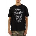 Embroidered Rope Logo T-Shirt  Black