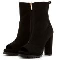 Trisata-3 High Heel Booties Black