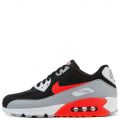 Nike air max 90 essential wolf shop grey / bright crimson - black