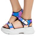 STAR-12 PLATFORM SANDALS BLACK