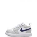 Toddler Jordan 1 Low Alt White/Midnight Navy-Neutral Grey