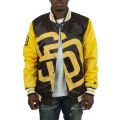 San Diego Padres Blown Up Logo Jacket Brown/Yellow