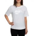 WOMEN'S NIKE SPORTSWEAR METALLIC CROP TOP WHITE