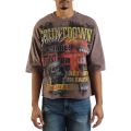 Countdown Cropped T-Shirt  Cafe Brown