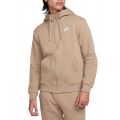 Sportswear Club Fleece Full-Zip Hoodie Khaki/Khaki/White