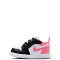 Toddler Jordan 1 Low Alt Black/Pink Gaze-White