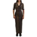 aym maxi dress AYM STUDIOS Blue Double Layer Lace Back Maxi Dress UK S – Reliked